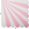 image:imageCR Gibson TW825844 Pink Pinwheel Scallop Edge Disposable Dinner Napkins and Bathroom Guest Towels 42 x 785 Multicolor 16 PiecesCocktail Napkins