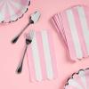 image:imageCR Gibson TW825844 Pink Pinwheel Scallop Edge Disposable Dinner Napkins and Bathroom Guest Towels 42 x 785 Multicolor 16 PiecesDinner Napkins