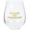 image:imageXampO Paper Goods QWGS420887 4 Pack Stemless Wine FabulousFabulous