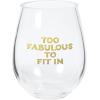 image:imageXampO Paper Goods QWGS420887 4 Pack Stemless Wine FabulousFabulous