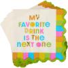 image:imageCR Gibson TW425851 Drinking Wine Feeling Fine Disposable Paper Cocktail Napkins 5 x 5 Multicolor 20 PiecesFavorite