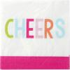 image:imageXampO Paper Goods Beverage Napkin 40Ct 5 W x 5 L Pink amp White
