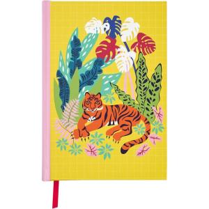 image:imageCR Gibson Floral Watercolor Be Still Hardcover Journal Notebook for Women 6 W x 85 L 160 PagesYellow Tiger