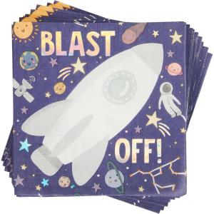 image:imageCR Gibson Lunch Napkin Love  DieCut Gold Foil Accents  3Ply 20 Count TW725537Rocket