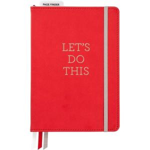 image:imageCR Gibson Red Leatherette Lets Do This Dot Grid Notebook Journal 6 W x 85 L 240 PagesRed