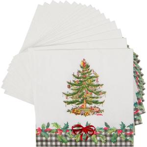image:imageCR Gibson TW425775 Spode Nutcracker Disposable Paper Cocktail Napkins 5 x 5 Multicolor 20 Pieces