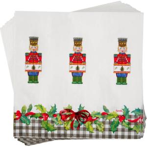 image:imageCR Gibson TW725775 Spode Holiday Nutcracker Disposable Paper Lunch Napkins 6 x 6 Multicolor 20 Pieces