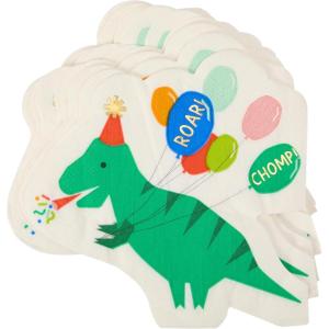 image:imageCR Gibson TW725855 Dino Party Disposable Paper Lunch Napkins 6 x 6 Multicolor 20 PiecesLunch Napkins
