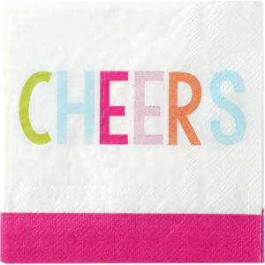 image:imageXampO Paper Goods Beverage Napkin 40Ct 5 W x 5 L Pink amp White