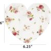 image:imageCR Gibson Floral Heart DieCut Heart Lunch 3Ply Napkins 20Count 65