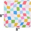 image:imageCR Gibson LMP25500 N Squared Colorblock Checkerboard Leatherette Mouse Pad for Desks 85 x 85 MulticolorColorblock Checkerboard
