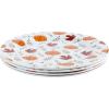 image:imageCR Gibson QAPS224068 Reusable Fall Plastic Plate Set for Thanksgiving 9 Diameter 4pcsFall Designs