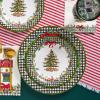image:imageCR Gibson Spode Nutcracker Lunch Plates  Festive Paper Plates for Holiday Parties Christmas Tableware 8Count 8 Diameter