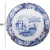 image:imageCR Gibson TW1225755 Spode Blue Italia Disposable Paper Dinner Plates 1025 Diameter Multicolor 8 PiecesDinner Plates