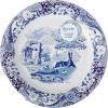 image:imageCR Gibson TW1225755 Spode Blue Italia Disposable Paper Dinner Plates 1025 Diameter Multicolor 8 PiecesDinner Plates