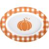 image:imageCR Gibson QAPS224068 Reusable Fall Plastic Plate Set for Thanksgiving 9 Diameter 4pcsOrange Plaid