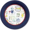 image:imageXampO Paper Goods Decorative Blue and White Small Disposable Paper Plates 8 ctDinner Plates