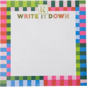 image:imageCR Gibson CM2525500 N Squared Things Ill Forget Jumbo Notepad with 150 Sheets 8 x 8 MulticolorWrite it Down