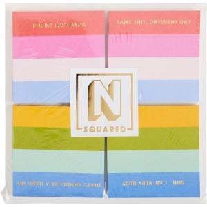 image:imageCR Gibson CM3425500 N Squared Colorblock Mini Notepads with 50 Sheets 425 x 425 Multicolor 4 PackStripe