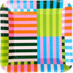 image:imageCR Gibson Dinner Plates Out of This World  Holographic Foil Accents  8 Count TW1225507Bold Stripe