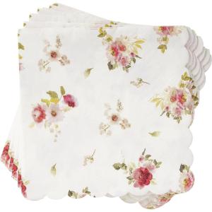 image:imageCR Gibson Floral Heart Beverage Napkins TW425403 Small 20 Count