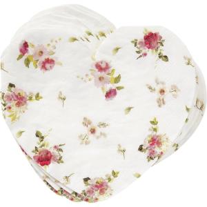 image:imageCR Gibson Floral Heart DieCut Heart Lunch 3Ply Napkins 20Count 65