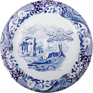image:imageCR Gibson TW1225755 Spode Blue Italia Disposable Paper Dinner Plates 1025 Diameter Multicolor 8 PiecesDinner Plates