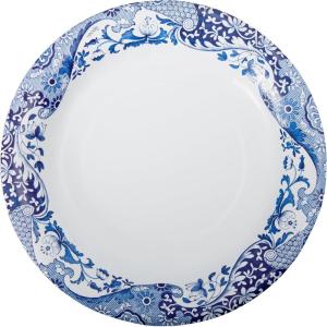 image:imageCR Gibson TW1225755 Spode Blue Italia Disposable Paper Dinner Plates 1025 Diameter Multicolor 8 PiecesLunch Plates