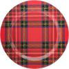 image:imageCR Gibson Holiday Plate Set for Dinners and Parties Plaid Reusable Melamine 4 Count 9 Diameter QAPS224058 ChristmasChristmas