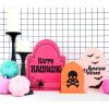 image:imageC R Gibson ADHT25263 Kailo Chic Acrylic Tombstone Halloween Decorations Sizes Vary Pink and Coral 3 PiecesPink  Coral