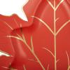 image:imageCR Gibson Harvest Leaf Shape Disposable Thanksgiving Paper Lunch Plates for Parties 8Count 8 Diameter8 Diameter