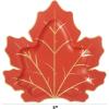 image:imageCR Gibson Harvest Leaf Shape Disposable Thanksgiving Paper Lunch Plates for Parties 8Count 8 Diameter8 Diameter Pack of 3
