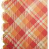 image:imageCR Gibson Harvest Plaid Disposable Thanksgiving Paper Dinner Plates for Parties 8Count 105 Square