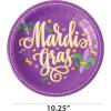 image:imageCR Gibson Mardi Gras Dinner Plate 8 Count TW1225386