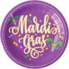 image:imageCR Gibson Mardi Gras Dinner Plate 8 Count TW1225386