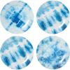 image:imageCR Gibson QAPS224471 Americana Tie Dye Reusable Melamine Plate Set 9 Diameter Blue 4pcs