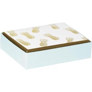 image:imageCR Gibson CM623430 Gold Pineapple Boxed Thank You Cards with Envelopes 10 Cards