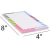 image:imageCR Gibson CM3325650 Signature N Squared Big Ideas Large Notepad with 80 Sheets 4 x 8 MulticolorStriped
