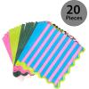 image:imageCR Gibson TW425648 Bold Stripe Disposable Paper Cocktail Napkins 5 x 5 Multicolor 20 PiecesBold Stripe