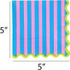 image:imageCR Gibson TW425648 Bold Stripe Disposable Paper Cocktail Napkins 5 x 5 Multicolor 20 PiecesBold Stripe