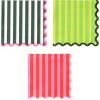 image:imageCR Gibson TW425648 Bold Stripe Disposable Paper Cocktail Napkins 5 x 5 Multicolor 20 PiecesBold Stripe