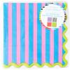 image:imageCR Gibson TW425648 Bold Stripe Disposable Paper Cocktail Napkins 5 x 5 Multicolor 20 PiecesBold Stripe