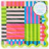 image:imageCR Gibson TW725648 Bold Stripe Die Cut Disposable Paper Lunch Napkins 6 x 6 Multicolor 20 PiecesBold Stripe
