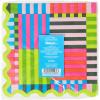 image:imageCR Gibson TW725648 Bold Stripe Die Cut Disposable Paper Lunch Napkins 6 x 6 Multicolor 20 PiecesBold Stripe