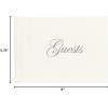 image:imageCR Gibson White Sands Customizable Wedding Guest Book 94 pgs 9 x 7Silver