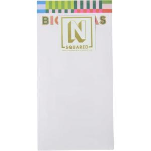 image:imageCR Gibson CM3325650 Signature N Squared Big Ideas Large Notepad with 80 Sheets 4 x 8 MulticolorBig Ideas