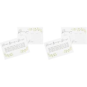image:imageCR Gibson Q1624814 Wedding Shower Recipe Cards and Invite Enclosure Cards 40pcs WhiteStandard Pack of 2