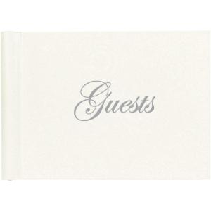 image:imageCR Gibson White Sands Customizable Wedding Guest Book 94 pgs 9 x 7Silver
