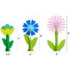 image:imageC R Gibson Kailo Chic Acrylic Flower Home Decorations Sizes Vary Pink and Coral 3 PiecesBlue  Lavender  Teal
