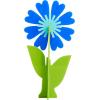 image:imageC R Gibson Kailo Chic Acrylic Flower Home Decorations Sizes Vary Pink and Coral 3 PiecesBlue  Lavender  Teal